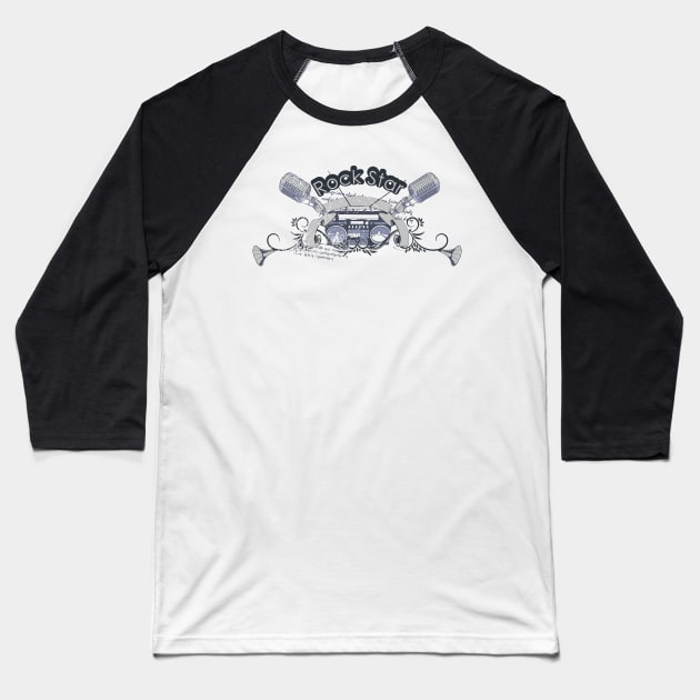 Rock stars Baseball T-Shirt by peace and love